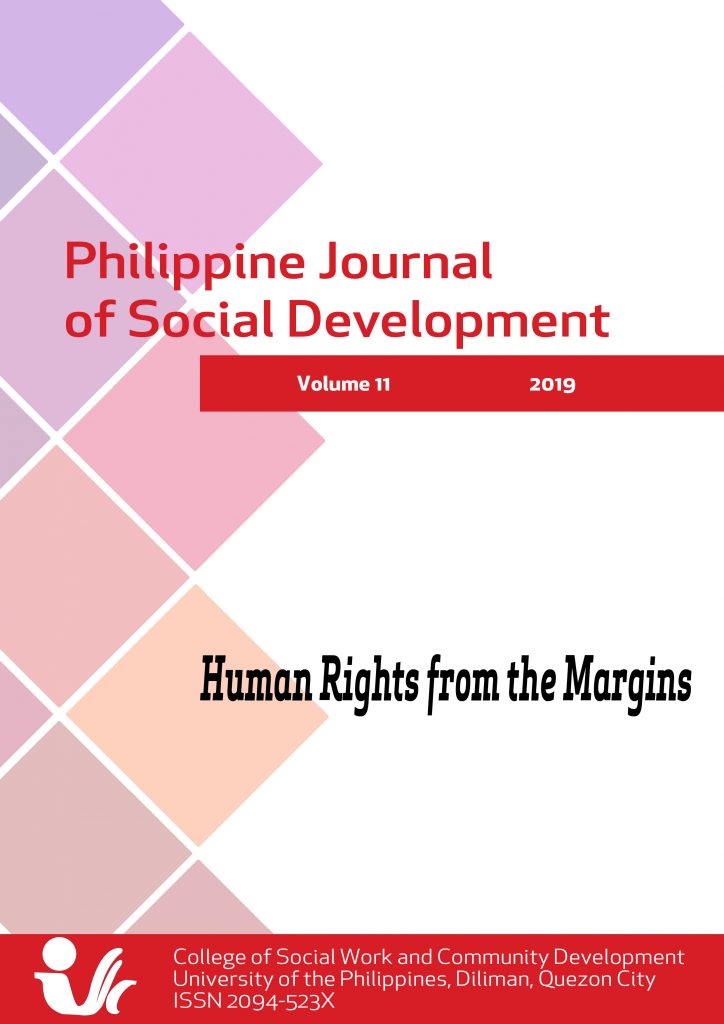 Philippine Journal of Social Development Volume 11 2019