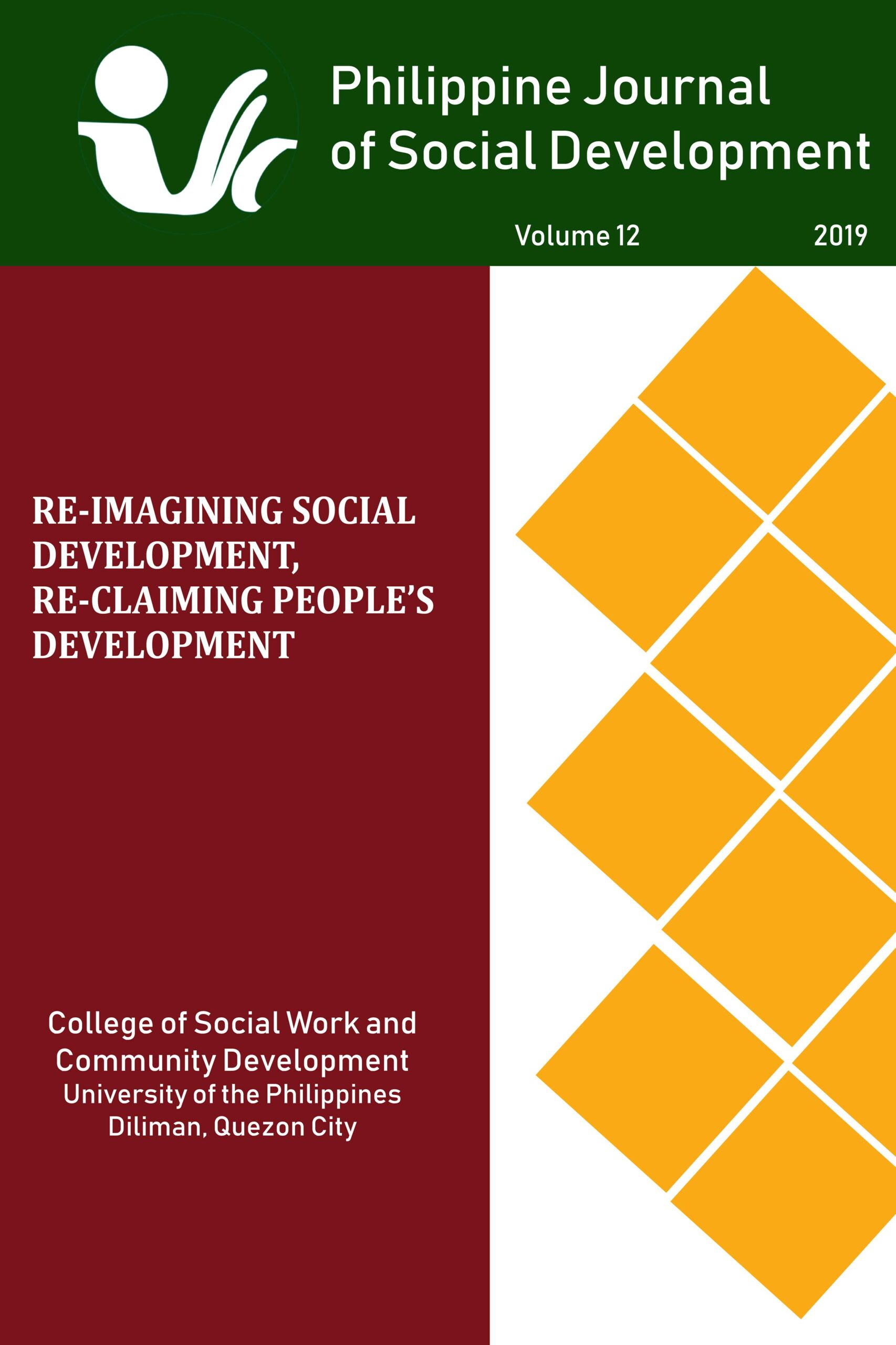 Philippine Journal of Social Development Volume 12 2019