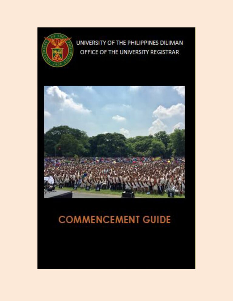 University of the Philippines Diliman 2022 Commencement Guide