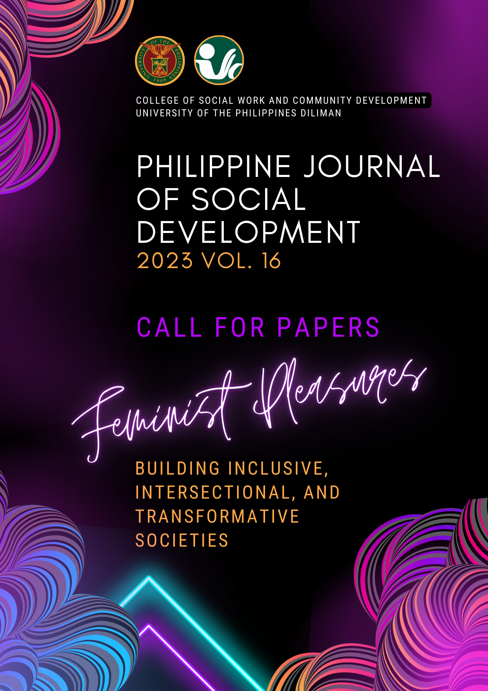 Call for Papers:  Philippine Journal of Social Development 2023 Vol 16 Feminist pleasures: Building inclusive, intersectional, and transformative societies