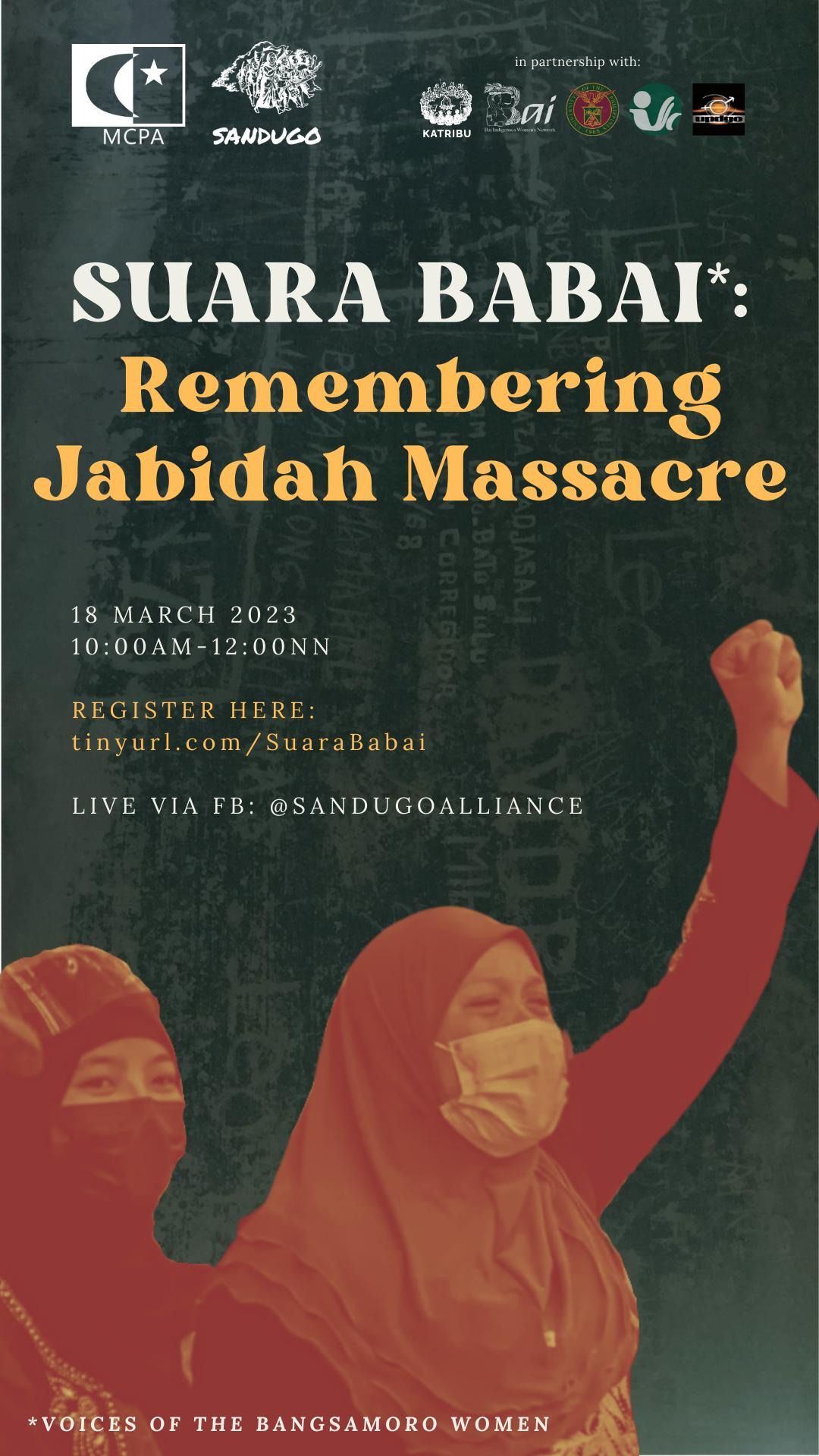 REDO Forum: Suara Babai: Remembering Jabidah Massacre, 18 March 2023