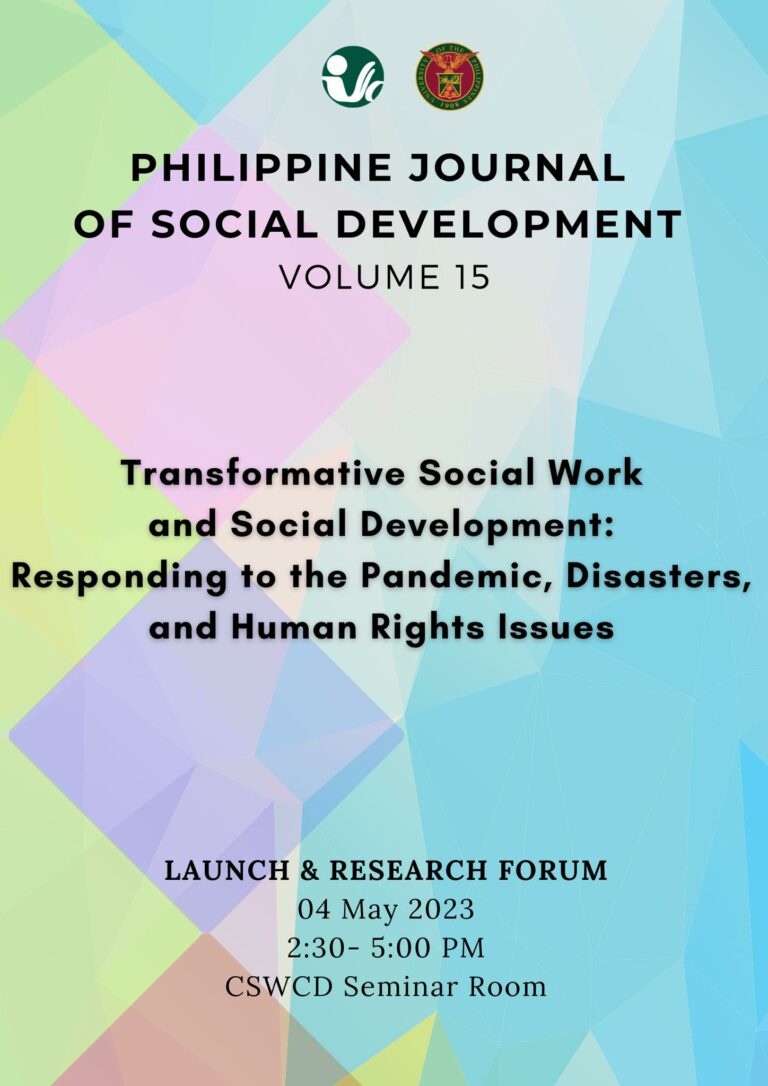 May 4, 2023 | PJSD Volume 15 Launch and Research Forum