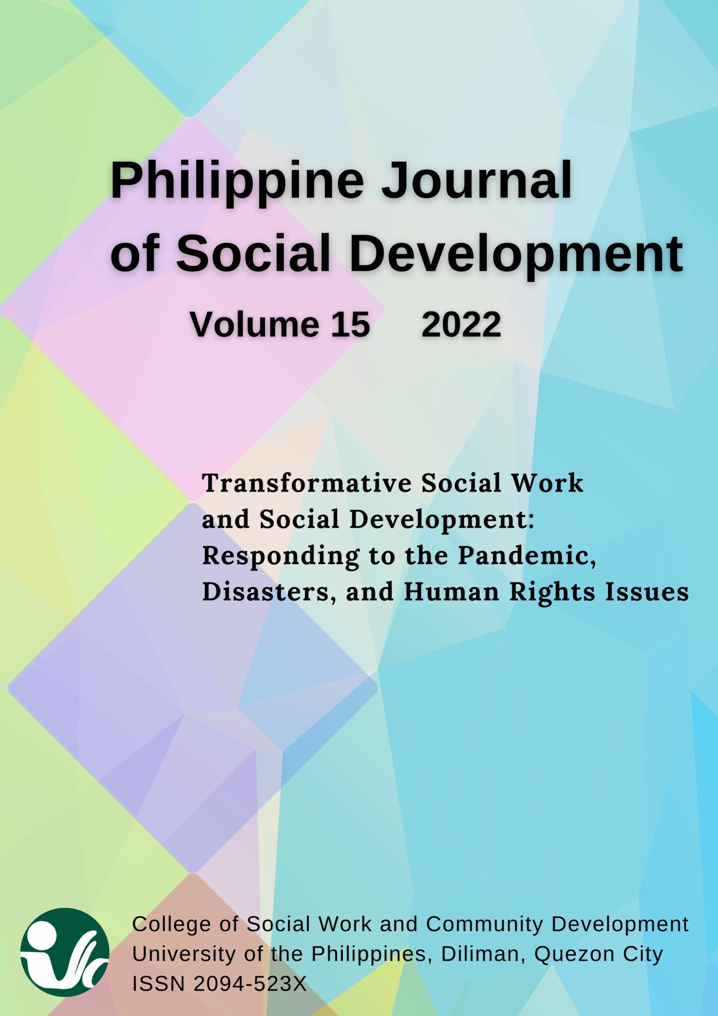 Philippine Journal of Social Development Volume 15 2022 UP Diliman