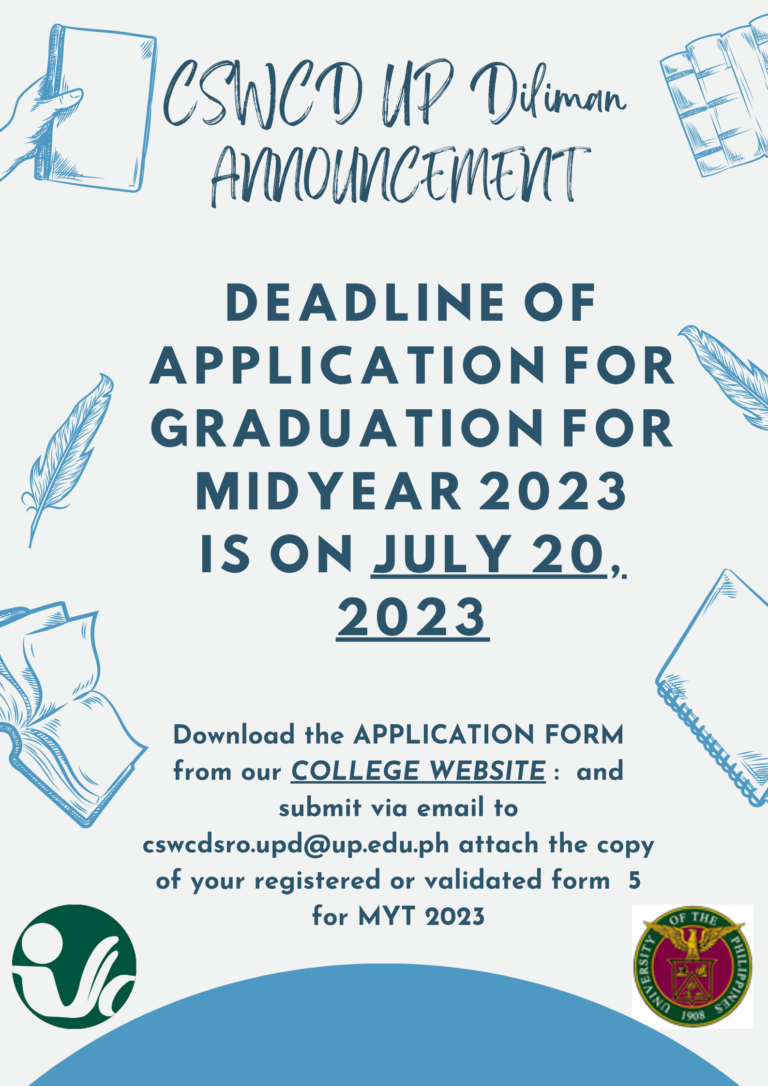 Deadline of Application for Graduation for MYT 2023