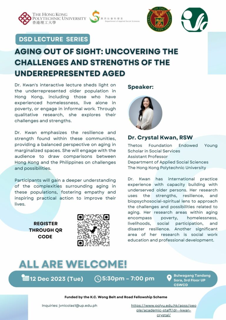 December 12, 2023 | DSD Lecture Series: Aging Out of Sight